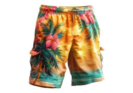 Boxer shorts isolated, transparent background, PNG, cutout.