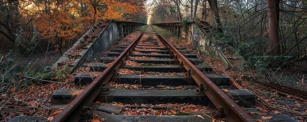 Fototapeta premium An abandoned railway track.