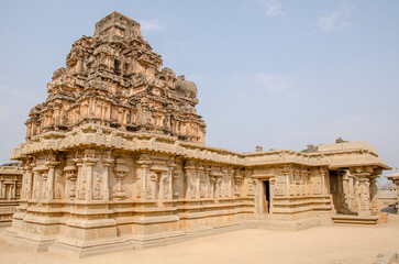Hazara Rama temple, Ancient architecture, Unesco world heritage site, Hampi, Karnataka, India, Asia.