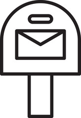 Mailbox Line Icon
