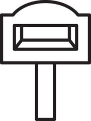 Mailbox Line Icon
