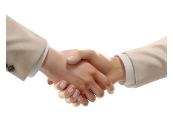 Handshake isolated, transparent background, PNG, cutout.