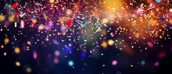 Obraz premium Colorful Confetti Shower