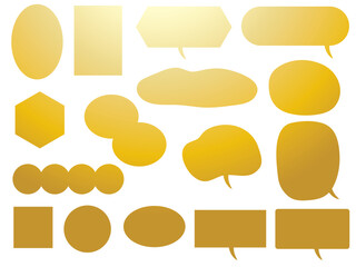 カラフルな吹き出し