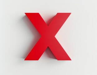 Obraz premium Vibrant 3D Logo of X for Branding