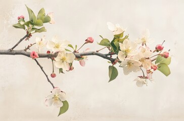 Obraz premium Spring Blossom Tree Branch Artwork