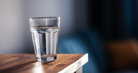 water in glass