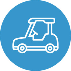 Gokart Vector Line White Circles Multicolors