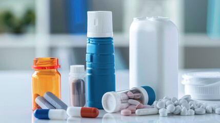 Set of asthma inhaler accuhaler and anti-allergy