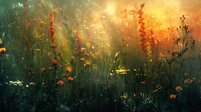 Abstract representation of corporate teamwork with network symbols