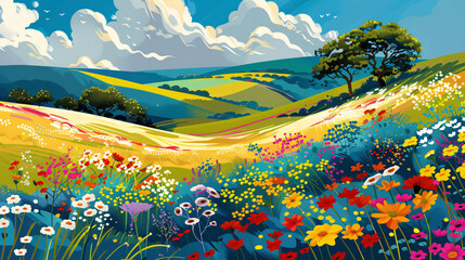 Fototapeta premium Abstract representation of corporate teamwork with network symbols