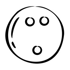 Fototapeta premium Bowling Ball Icon