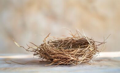  Natural Nest with Twigs, Tucked Away in a Rustic Display