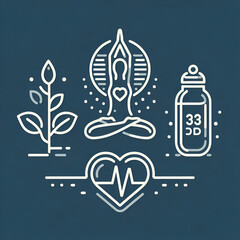 Fototapeta premium Icons set collection 