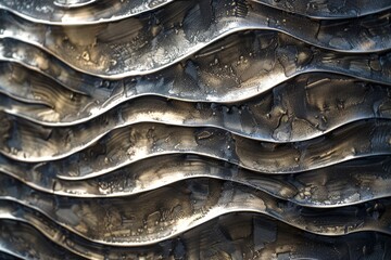  River Stone Wall Art: Modern Abstract Textured Metal Panel for Home Decor.