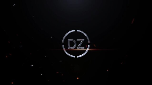 Typography DZ Logo Animation, Cinematic Dz zd 3D Logo Letter Animation Videos