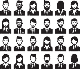 Fashionable Avatar Vector Design Collection