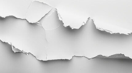 White paper with ripped edges, separate from the background.