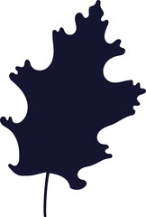 Simple Fall leaf Silhouette 