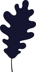 Simple Fall leaf Silhouette 