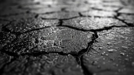 Obraz premium Minimalist asphalt surface with subtle texture, highlighting the material's ruggedness and uniformity.