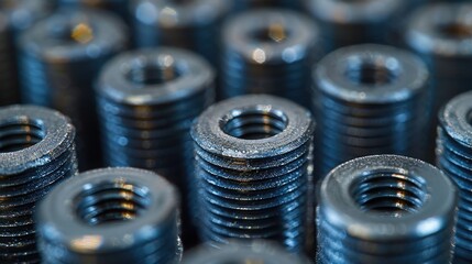 Close-up of minimal screws inserted into metal, emphasizing their role in providing robust and reliable connections.