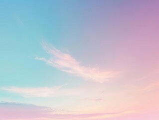 Obraz premium serene gradient background blending soft blue and pink hues creating a calming and minimalist aesthetic