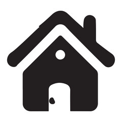 Home Icon Silhouette vector art