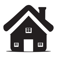 Home Icon Silhouette vector art