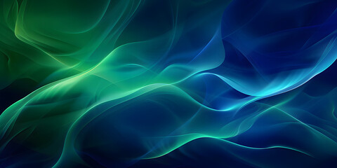 Obraz premium Green Abstract Line Art Business Wallpaper