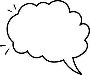 Speech Bubble Note Illustration