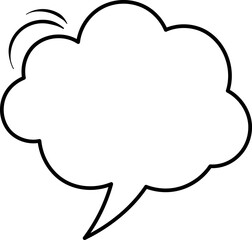 Speech Bubble Note Illustration