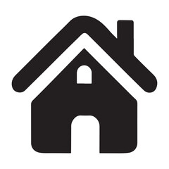 Home Icon Silhouette vector art