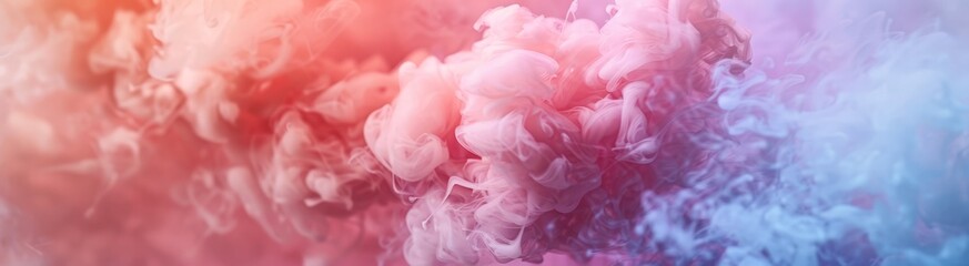Abstract Blurred Smoke with Pink and Blue Hues