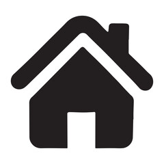 Home Icon Silhouette vector art