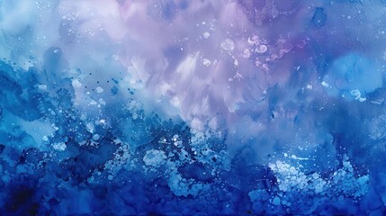Obraz premium starry night dreamscape celestial sky in ethereal watercolor hues abstract painting