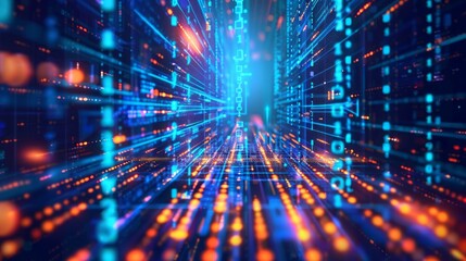 Naklejka premium Digital transformation technology strategy, digitization and digitalization of business processes and data, optimize and automate operations, customer service management, internet and cloud computing