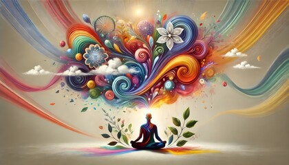 Mindful Meditation in a Burst of Creativity
