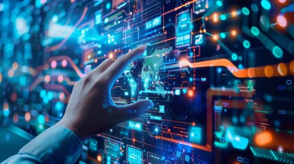 Digital transformation technology strategy, digitization and digitalization of business processes and data, optimize and automate operations, customer service management, internet and cloud computing