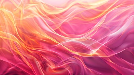 Obraz premium A pink and orange background with a wave of pink and orange