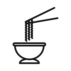 Noodles Icon Set Ramen Illustrations for Asian Cuisine and Culinary Arts