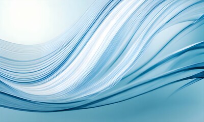 Fototapeta premium blue abstract wave with white background