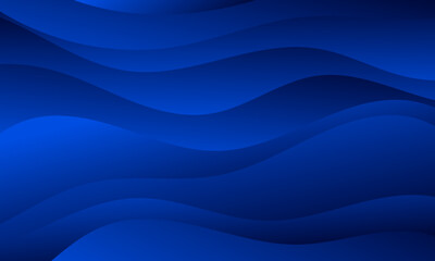 Blue gradient dynamic wave line pattern background