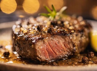 Steak au poivre, France traditional food