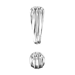 Fluted silver symbol