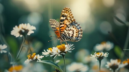 Fototapeta premium The fragile nature of butterflies, with their delicate wings and sensitive habitats, underscores the importance of responsible environmental stewardship.