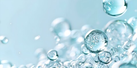 Blue water wine bubbles background for advertising with copy space. Concept Advertising, Blue Water, Wine Bubbles, Background, Copy Space