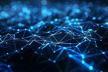 Obraz premium Blue Technology Business Background for PPT