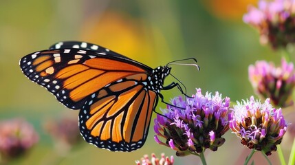 Fototapeta premium The study of butterfly behavior, including feeding, mating, and migration patterns, provides valuable insights into ecological processes and conservation strategies.