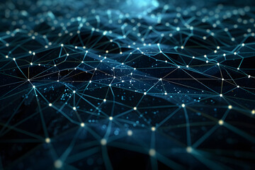 Obraz premium Blue Technology Business Background for PPT